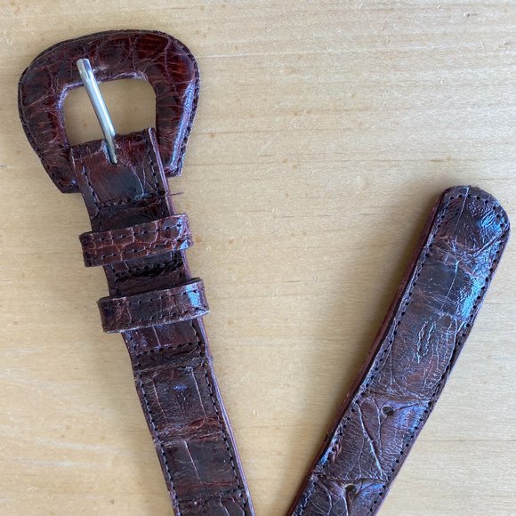 VINTAGE CUSTOM MADE CROCODILE  BELT